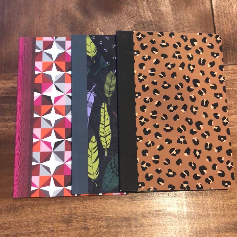 Thirty-one keepsake journal trio. Printed lined paper. Three patterns. NWT!